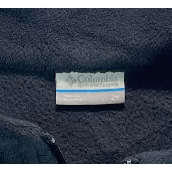 Columbia Mens Full Zip Black Fleece Vest Size 2XL - Picture 7 of 9